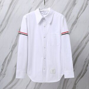 Thom Browne white long-sleeved shirt